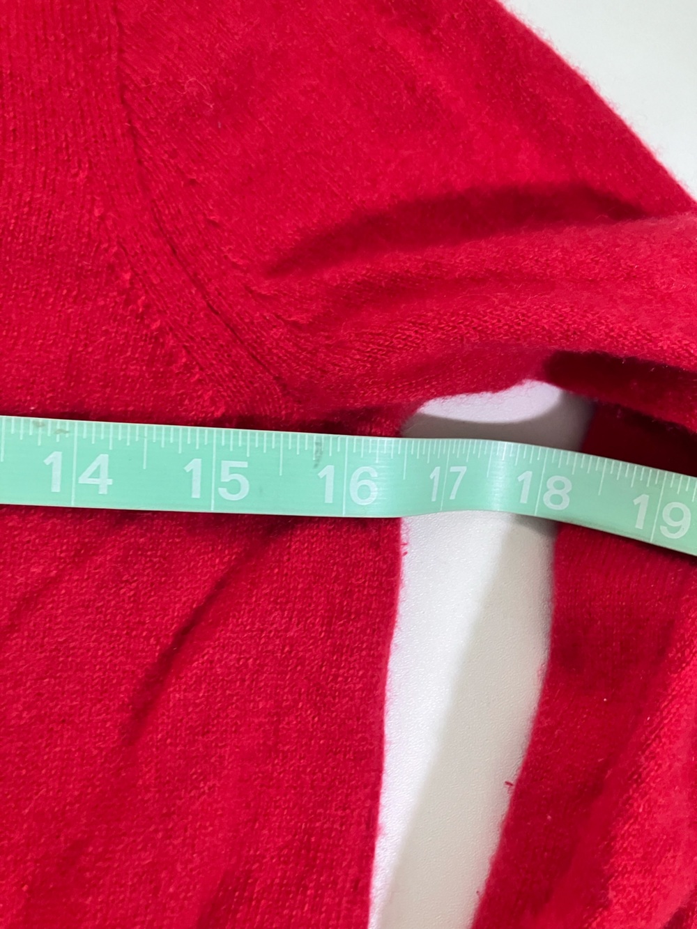 J. Crew Red Cashmere Sweater Classic Fit Size Small - Picture 5 of 6
